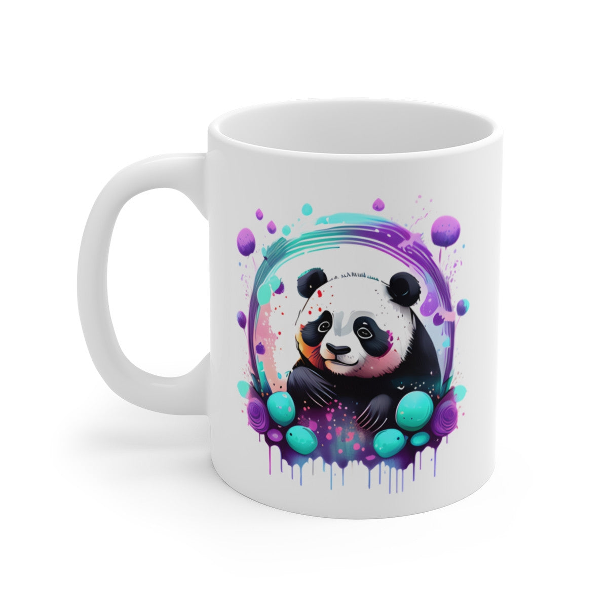 Mug Panda Street-Art – Design Fluo Pop – Cadeau Artistique Moderne