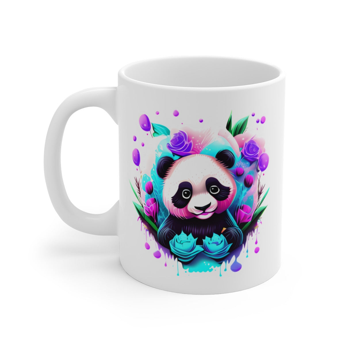Mug Panda Fleurs – Kawaii Joyeux – Design Coloré & Mignon