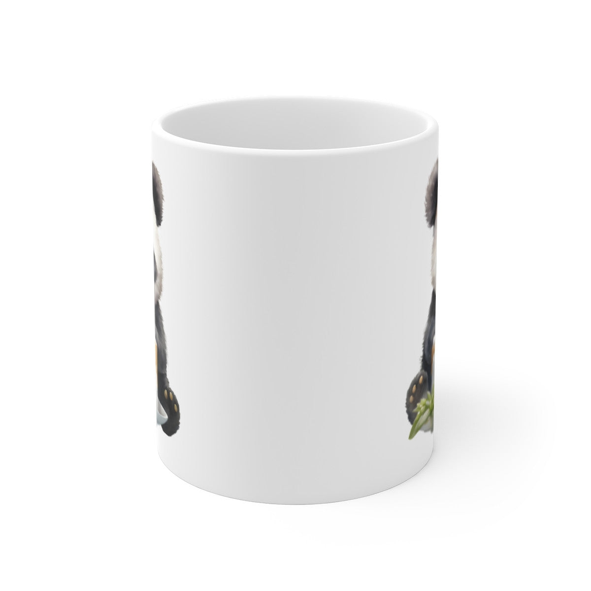 Mug Panda Anniversaire – Illustration Gâteau & Bougies – Style Aquarelle Mignon