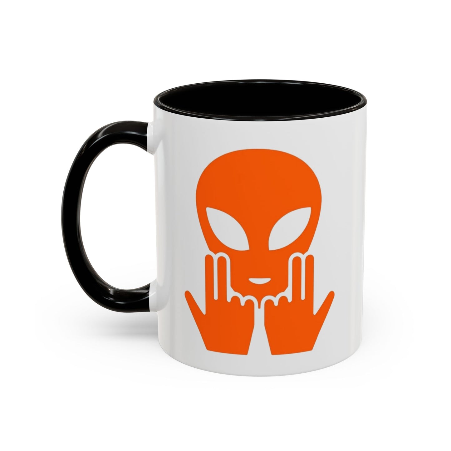 Mug Alien Signe JUL Orange OVNI Style Rap Français Cadeau Original et Fun  Noir Bleu Rouge