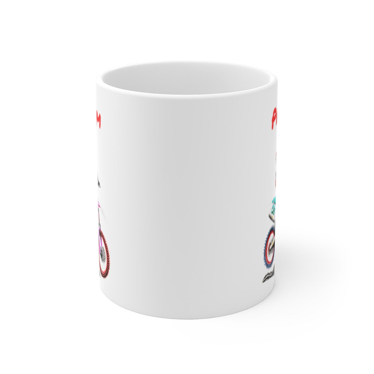 Mug Motocross Personnalisé – Prénom Enfant Rider – Tasse Crossbike Colorée