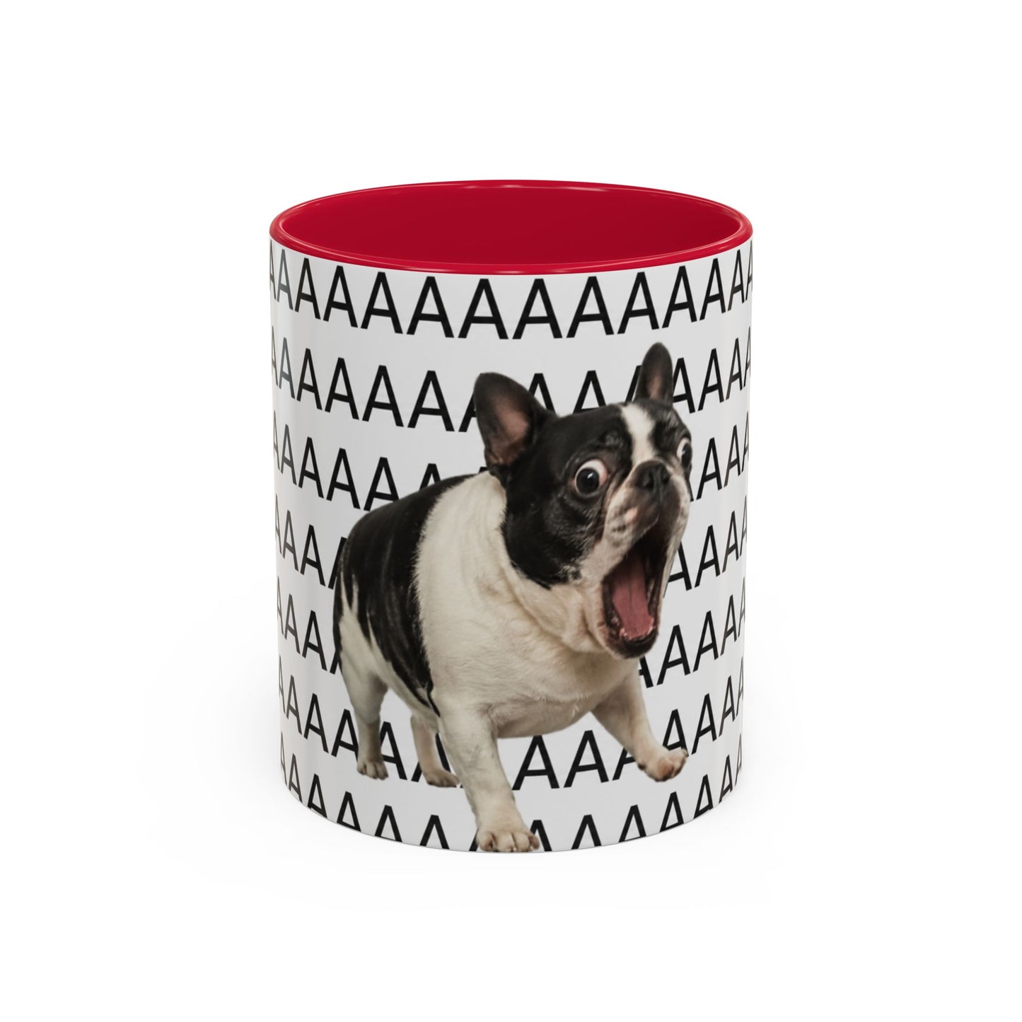 Tasse Chien Cri Drôle – Mug Bulldog Français Meme AAAAA – Cadeau Humour Homme Femme 325ml