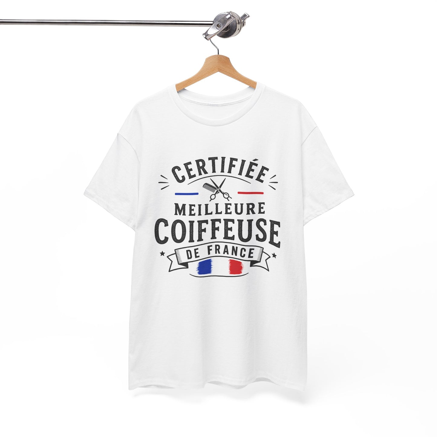 Tee Shirt Femme Coiffeuse Cadeau Métier Coiffure Professionnelle Salon Ciseaux Cheveux France