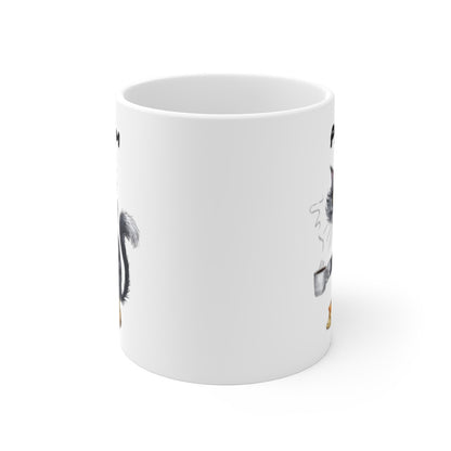 Mug Chat Fatigué Personnalisé – “Trop Tôt Pour Parler” – Design Humour Matin & Café
