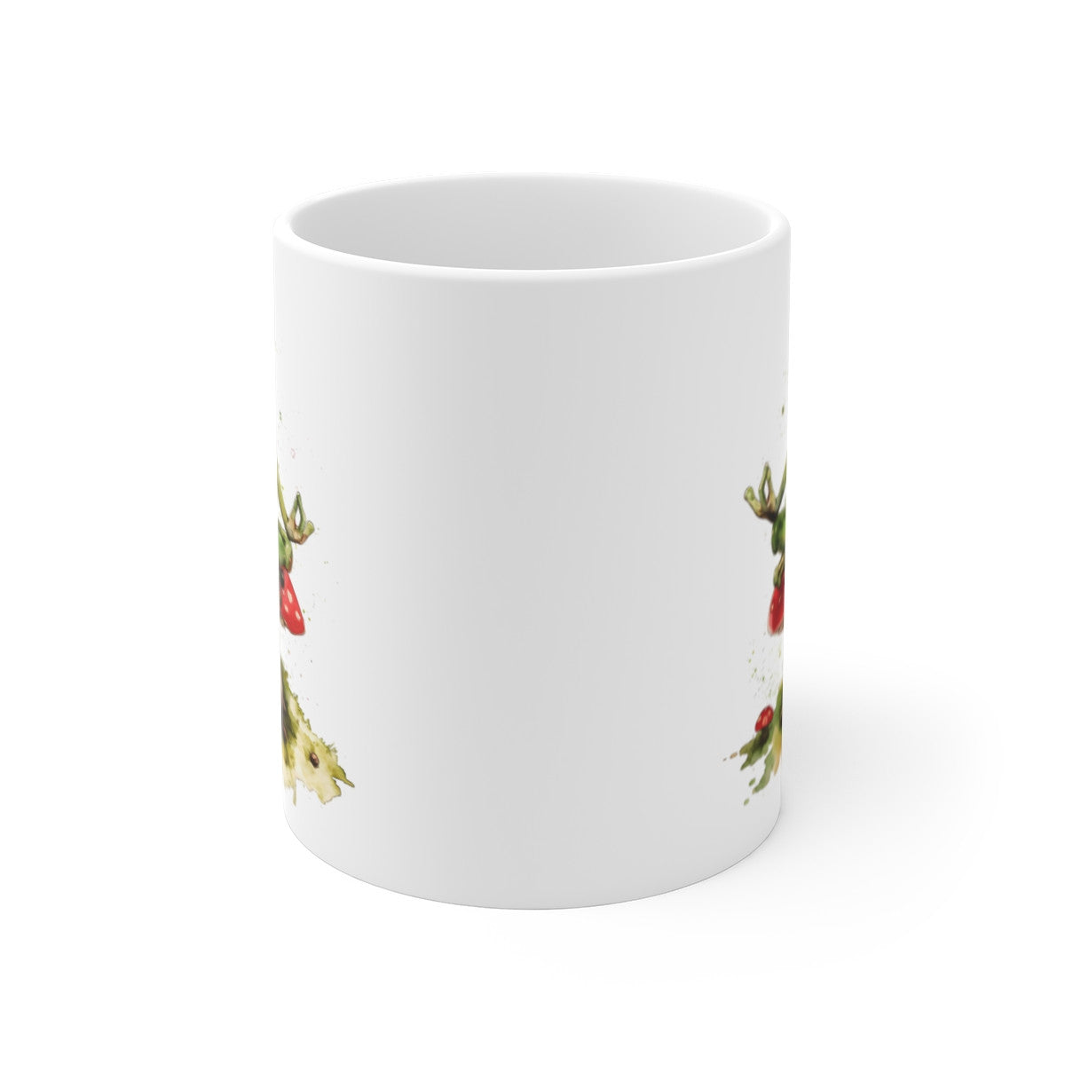 Mug Grenouille Méditative – Illustration Aquarelle Zen – Tasse Originale Nature et Humour