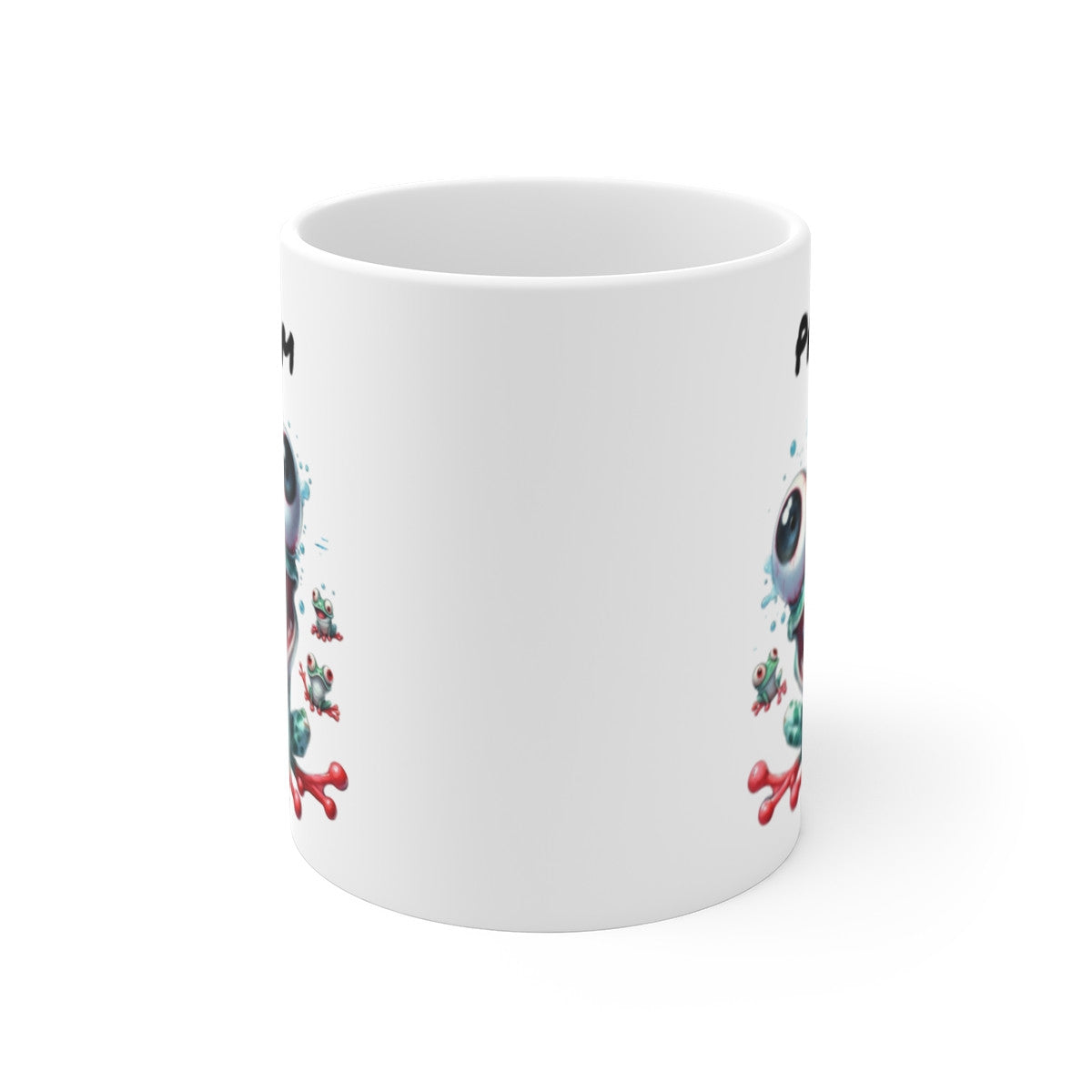Tasse Personnalisable Grenouille Délire – Mug Prénom Cartoon Rigolo Humour Cadeau 325ml