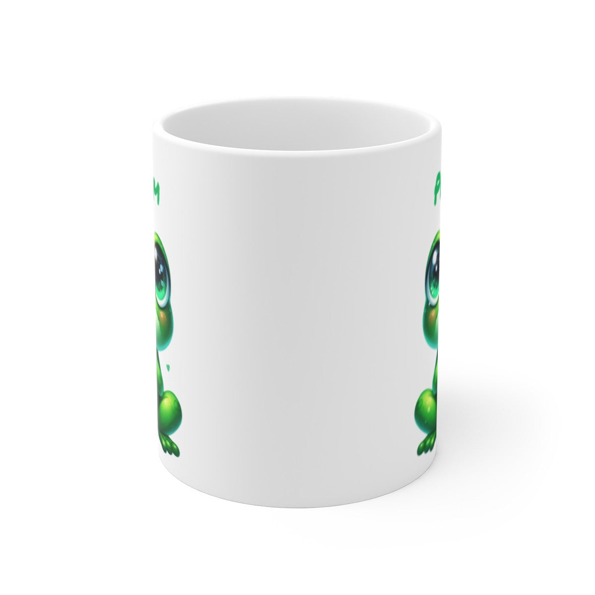 Tasse Personnalisable Grenouille Cœur – Mug Prénom Kawaii Aquarelle Cadeau Mignon Amour 325ml