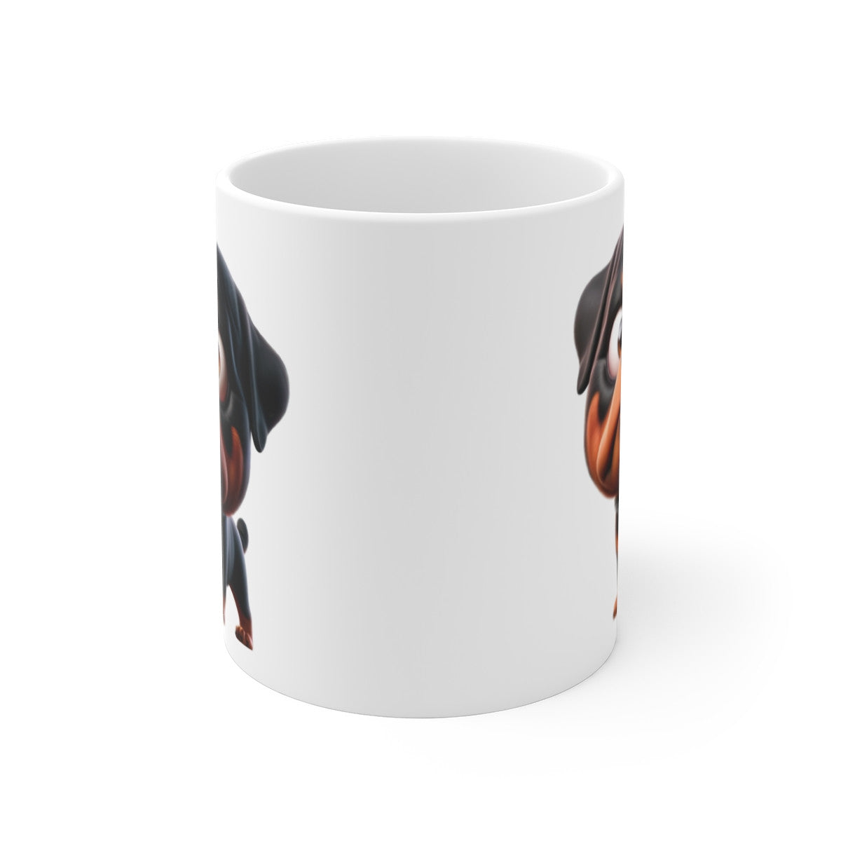 Tasse Chien Rottweiler Mignon – Mug Cartoon Rottweiler Rigolo Cadeau Fan de Dog 325ml