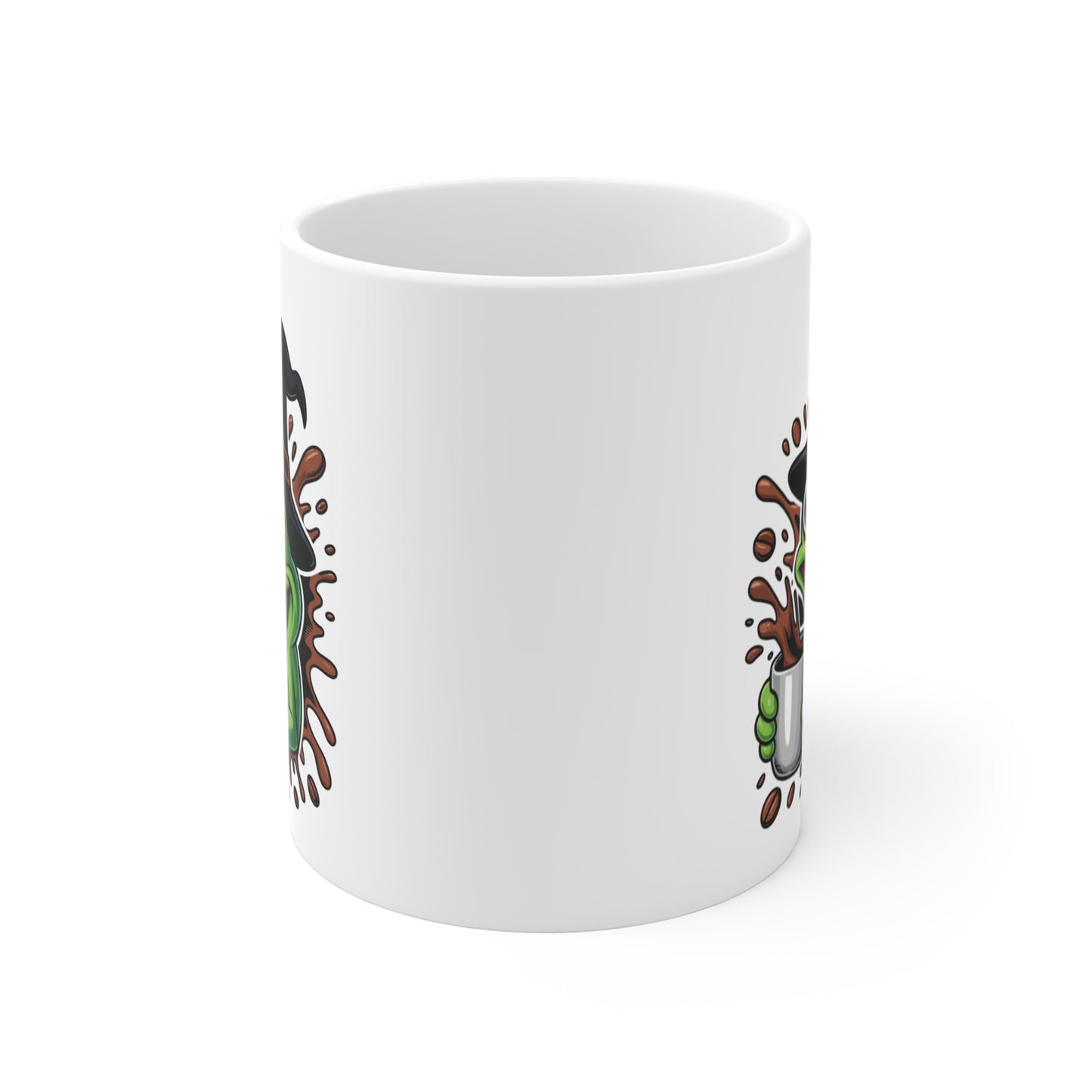 Mug Grenouille Sorcière Halloween 325ml – Tasse Céramique Drôle avec Café – Cadeau Original Fête d’Halloween