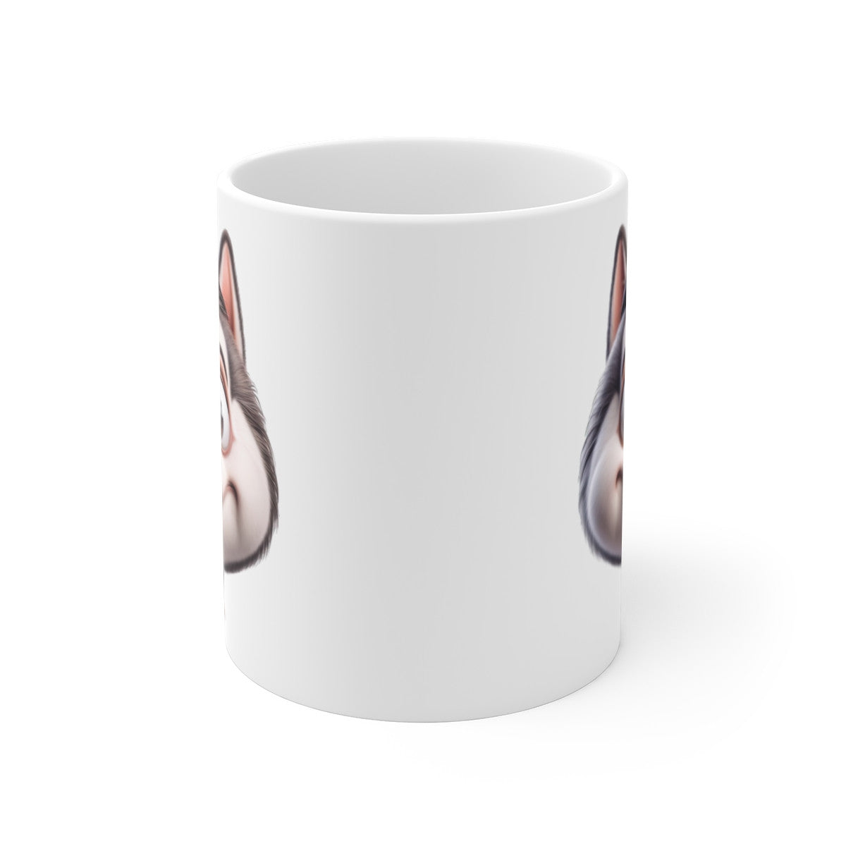 Mug Husky Mignon – Illustration Cartoon Joyeuse – Tasse Chien Nordique Rigolo et Adorable