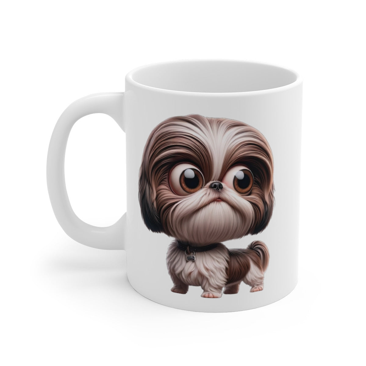 Tasse Chien Shih Tzu Mignon – Mug Cartoon Chiot Poil Long Cadeau Fan Animaux 325ml