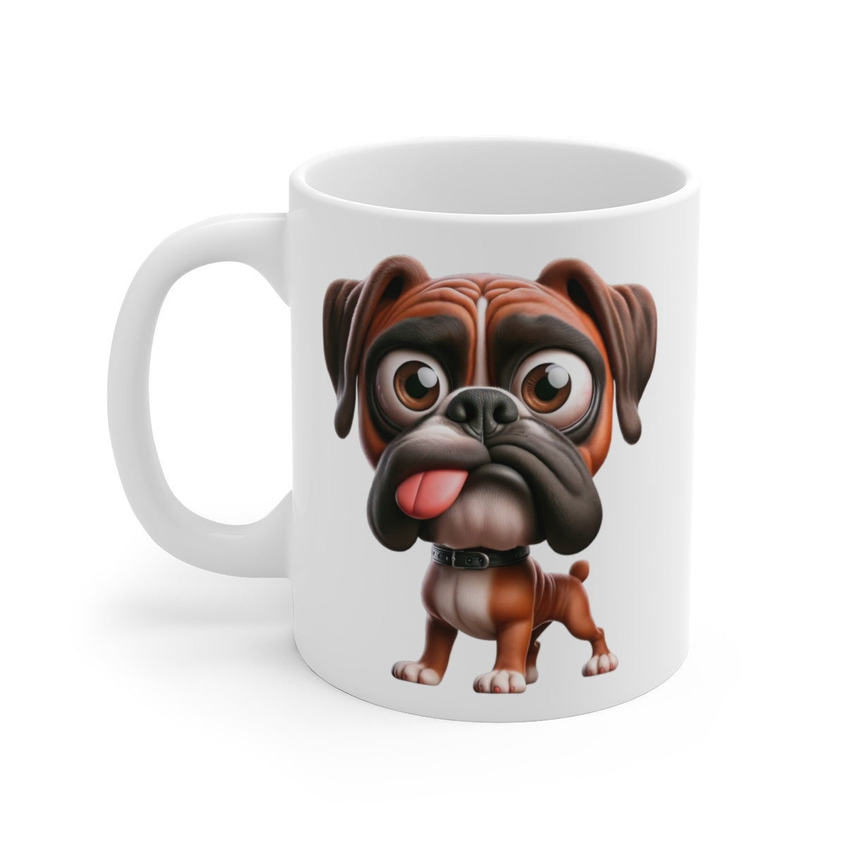 Tasse Chien Boxer Mignon – Mug Cartoon Chiot Expressif Rigolo Cadeau Fan de Dog 325ml
