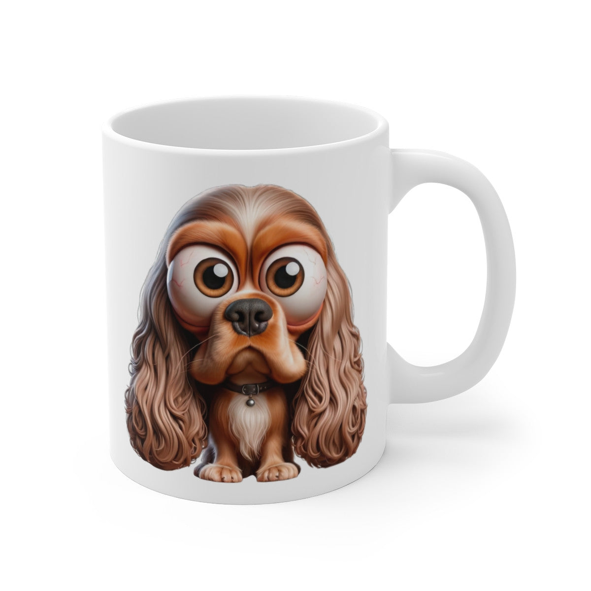 Tasse Chien Cocker Spaniel Mignon – Mug Cartoon Chiot Longues Oreilles Douces 325ml