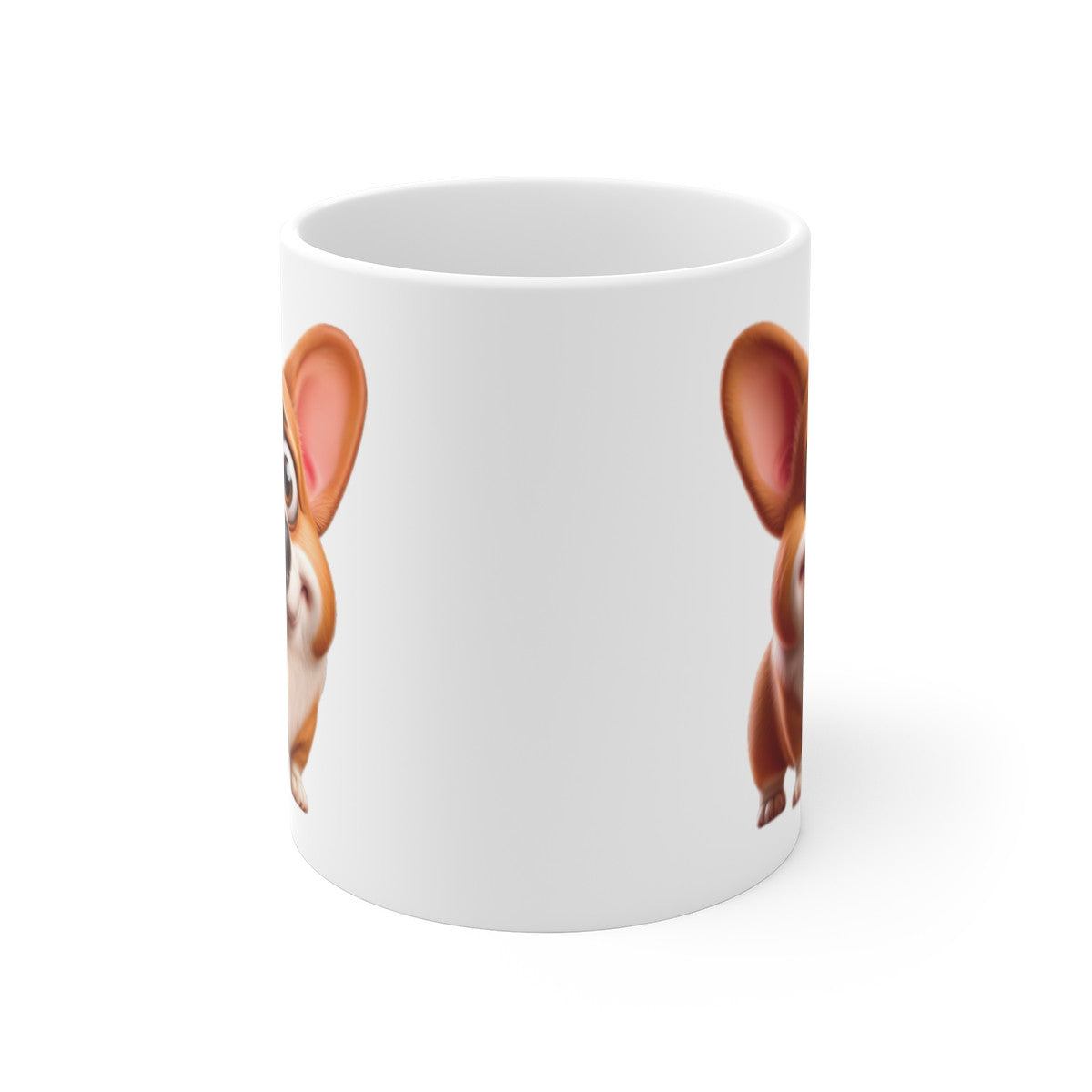 Mug Corgi Mignon – Illustration Cartoon Aquarelle – Tasse Petit Chien Souriant et Adorable