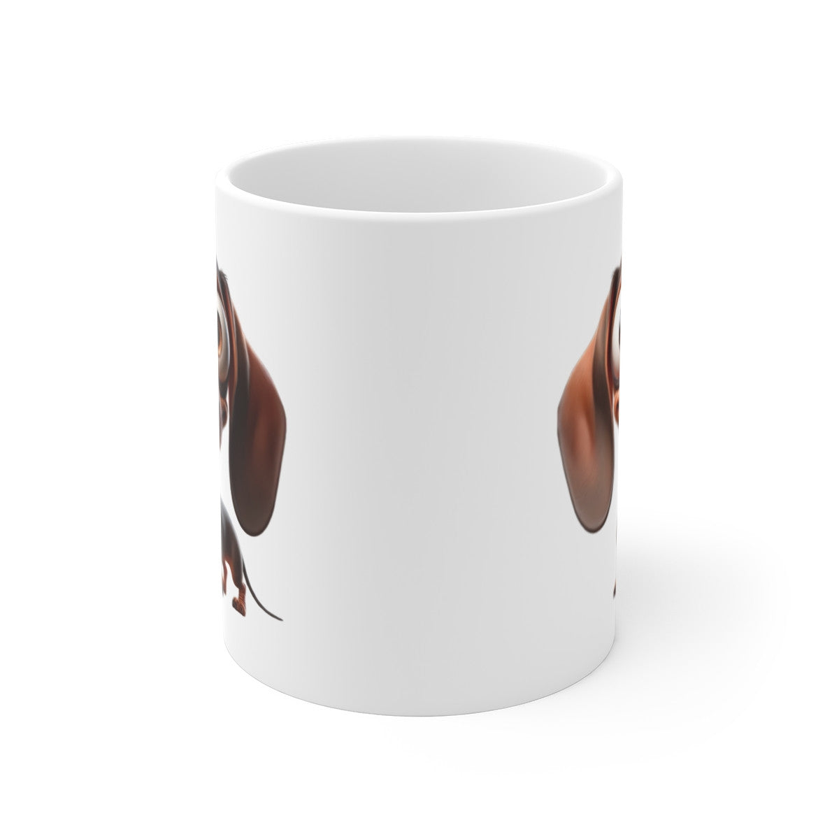 Tasse Chien Teckel Mignon – Mug Cartoon Dachshund Chiot Rigolo Corps Long 325ml