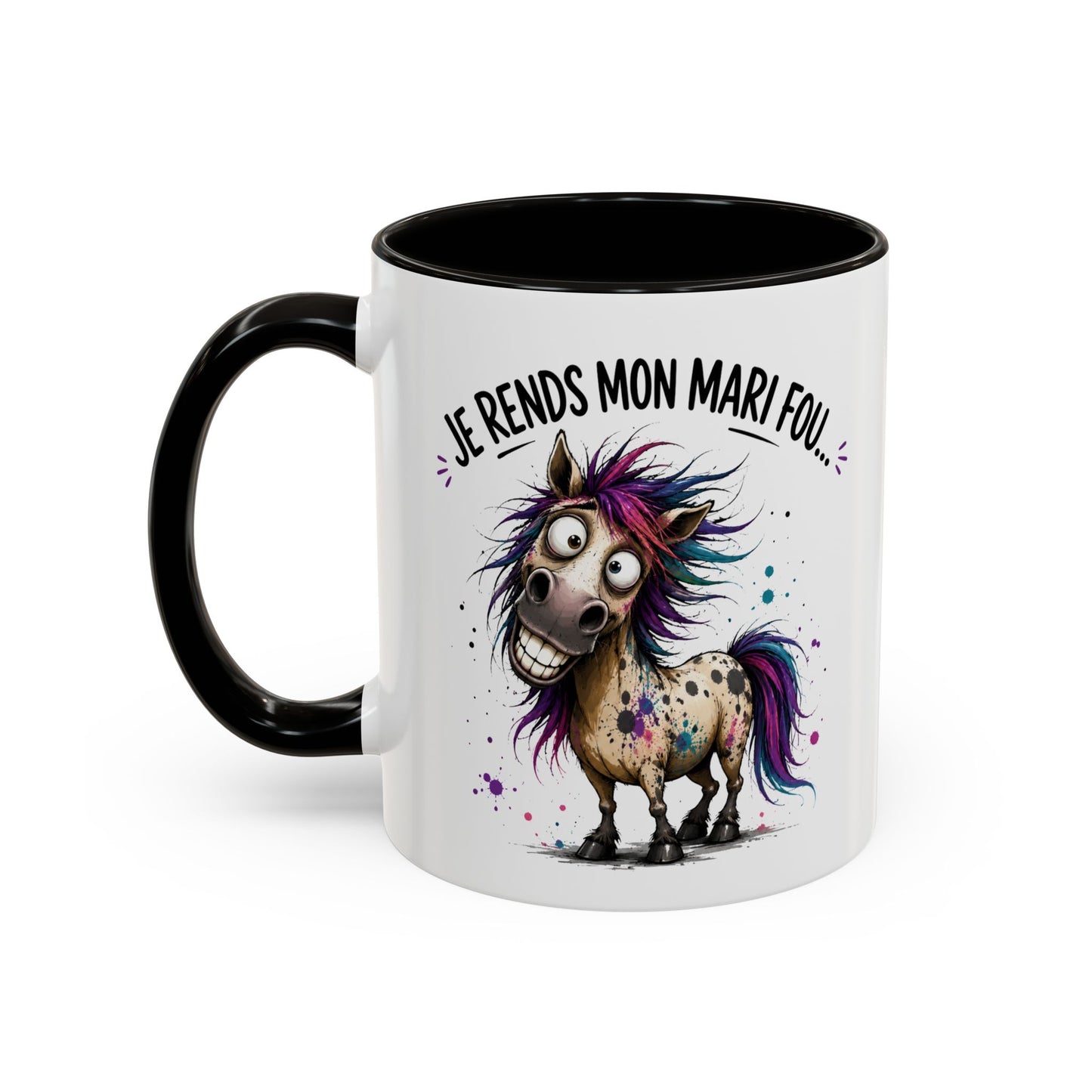 Tasse Je Rends Mon Mari Fou – Mug Humour Femme Mariage Couple – Cadeau Femme Mariée 325ml