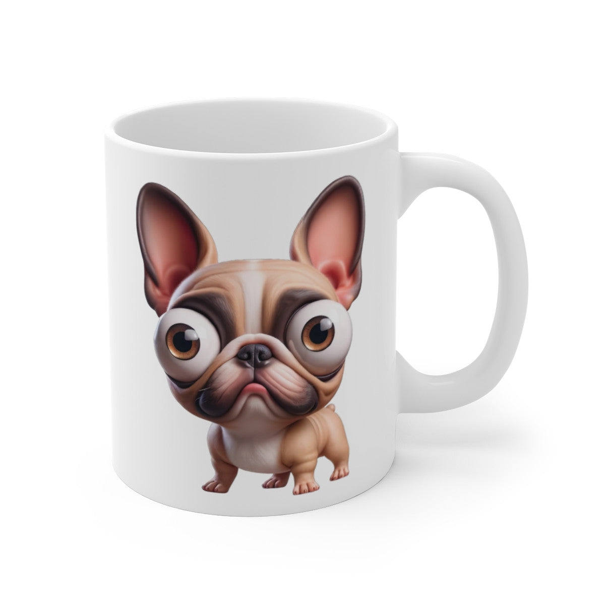 Tasse Chien Bouledogue Français Mignon – Mug Cartoon Frenchie Rigolo 325ml