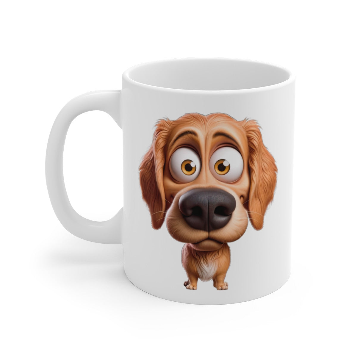Tasse Chien Golden Retriever Mignon – Mug Chien Cartoon Doré 325ml – Cadeau Amoureux des Chiens