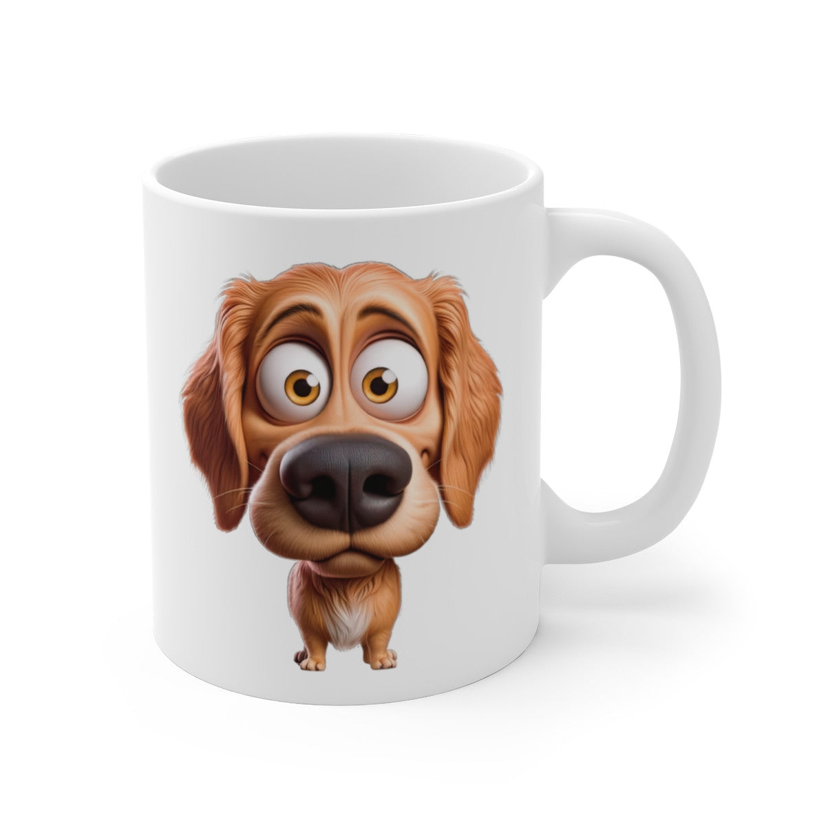 Tasse Chien Golden Retriever Mignon – Mug Chien Cartoon Doré 325ml – Cadeau Amoureux des Chiens