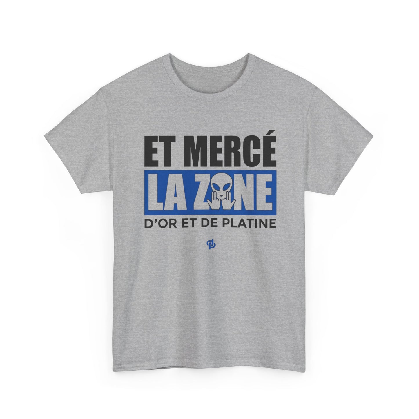 T-Shirt Merci La Zone Humour Rap Français Homme – Design Urbain Style Marseille – Tee Shirt Streetwear Fan Musique Urbaine Team JuL