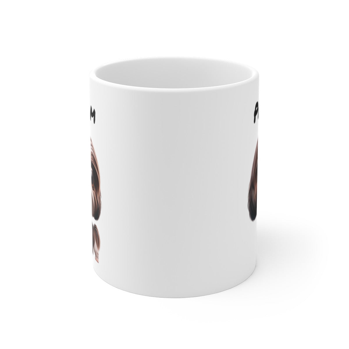 Tasse Shih Tzu Personnalisée avec Prénom – Mug Chien Mignon à Longs Poils – Idée Cadeau Amoureux des Shih Tzus