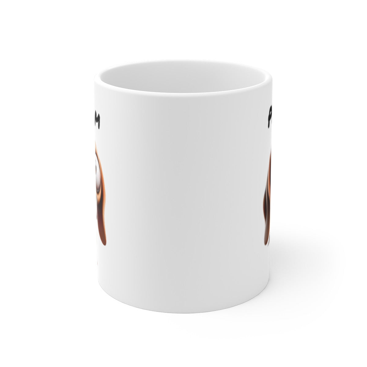 Tasse Beagle Personnalisée avec Prénom – Mug Chien Tricolore Mignon – Idée Cadeau Originale Amoureux des Chiens