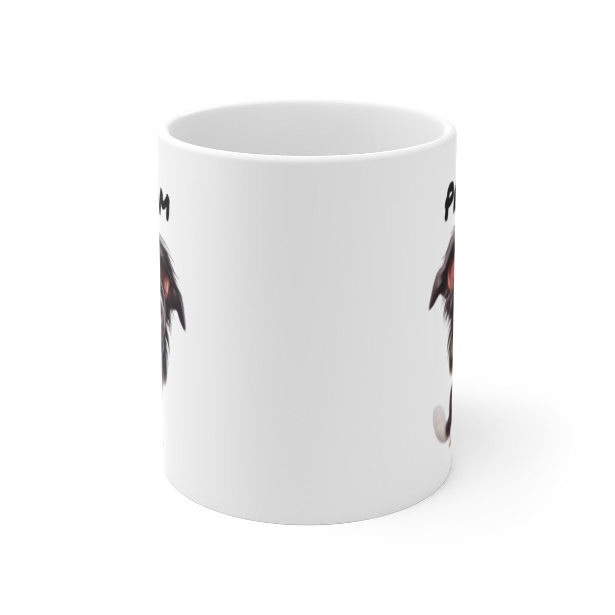 Tasse Border Collie Personnalisée avec Prénom – Mug Chien Noir et Blanc Mignon – Idée Cadeau Fan de Chiens de Berger