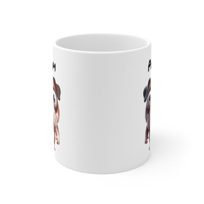 Mug Bouledogue Anglais Personnalisable – Tasse Chien Rigolo avec Prénom – Cadeau Original pour Fan de Bouledogues