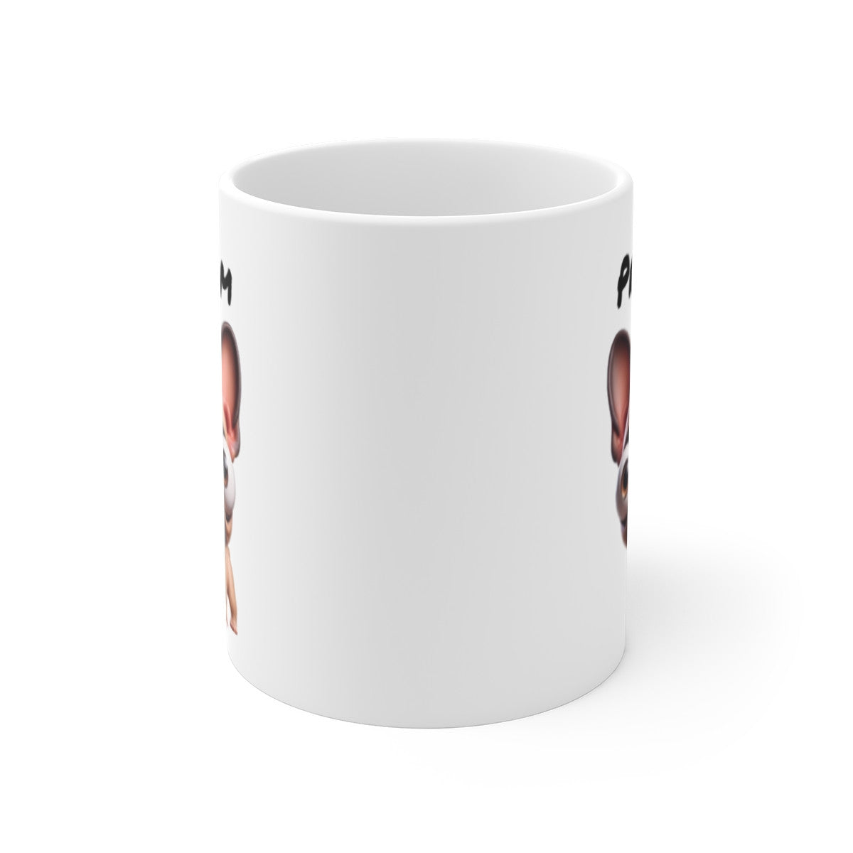 Mug Bouledogue Français Personnalisable – Tasse Chien Mignon avec Prénom – Cadeau Fun pour Amoureux des Bouledogues