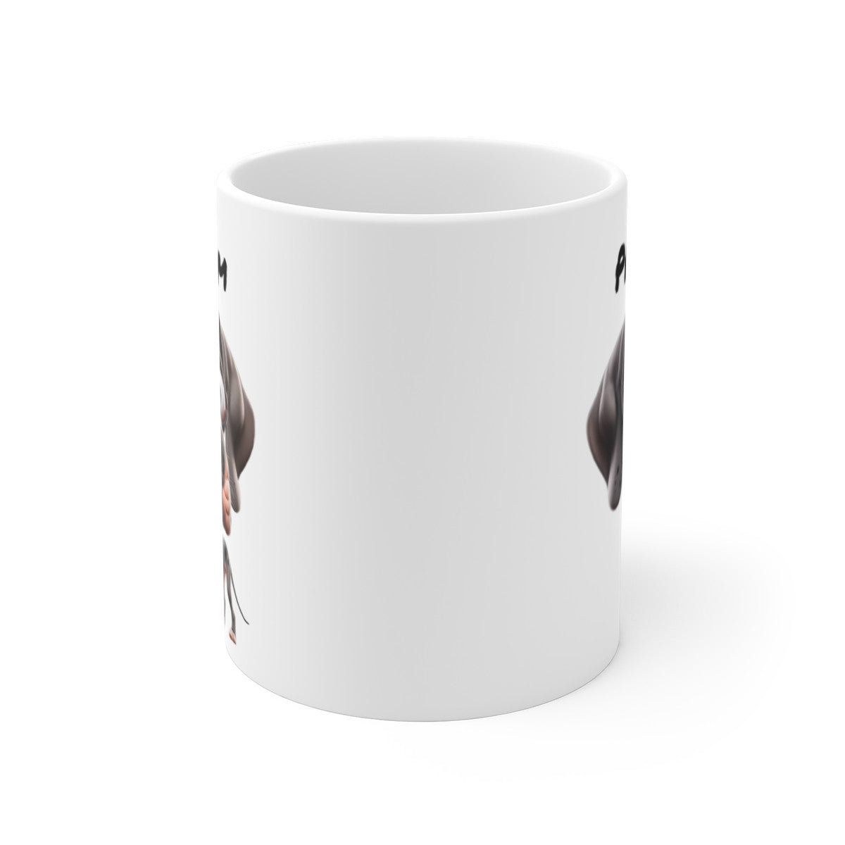 Tasse Dogue Allemand Personnalisée avec Prénom – Mug Chien Cartoon à Grandes Oreilles – Cadeau Fan de Chiens Géants
