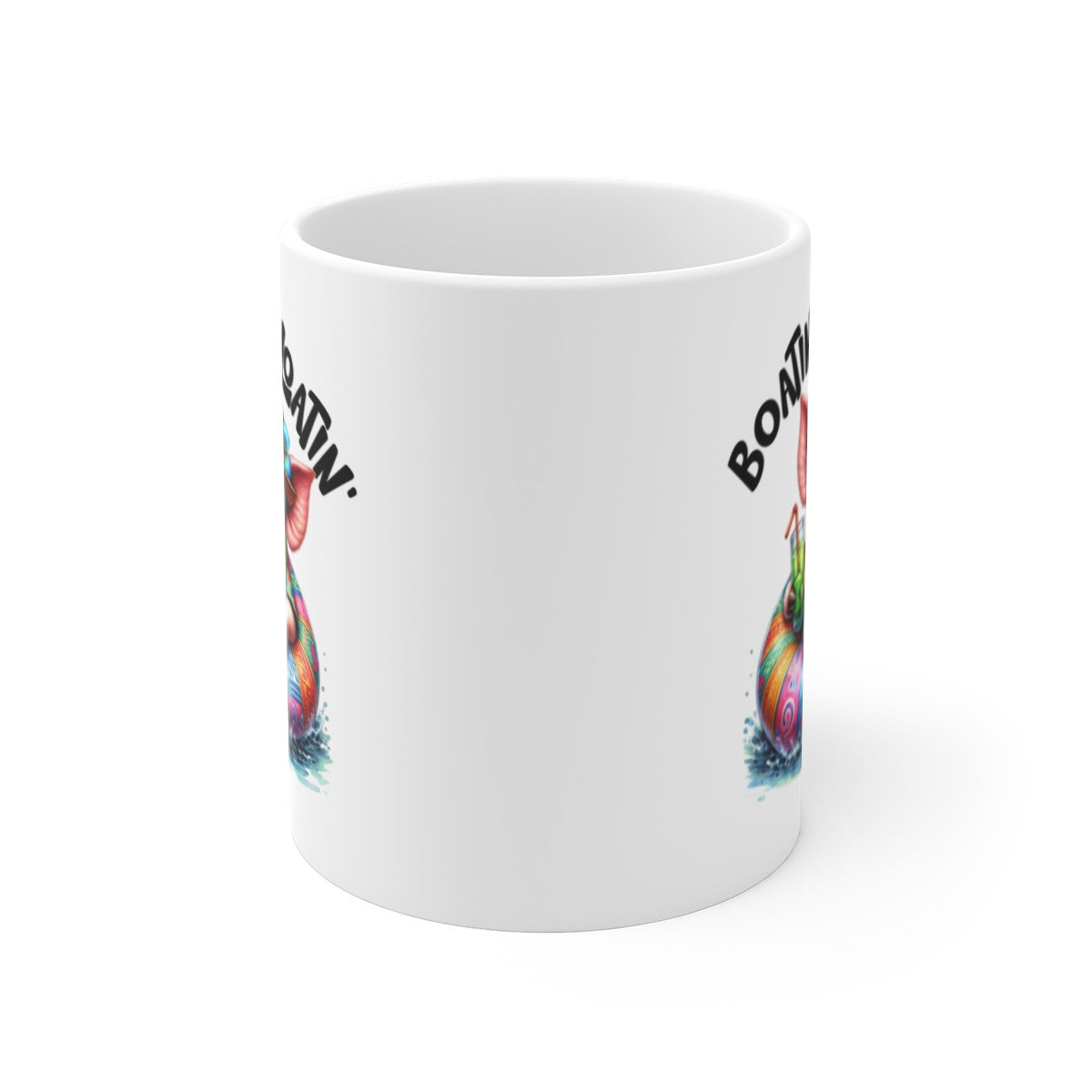 Tasse Cochon en Vacances – Mug Été Tropical Humoristique – Idée Cadeau Fun et Détente