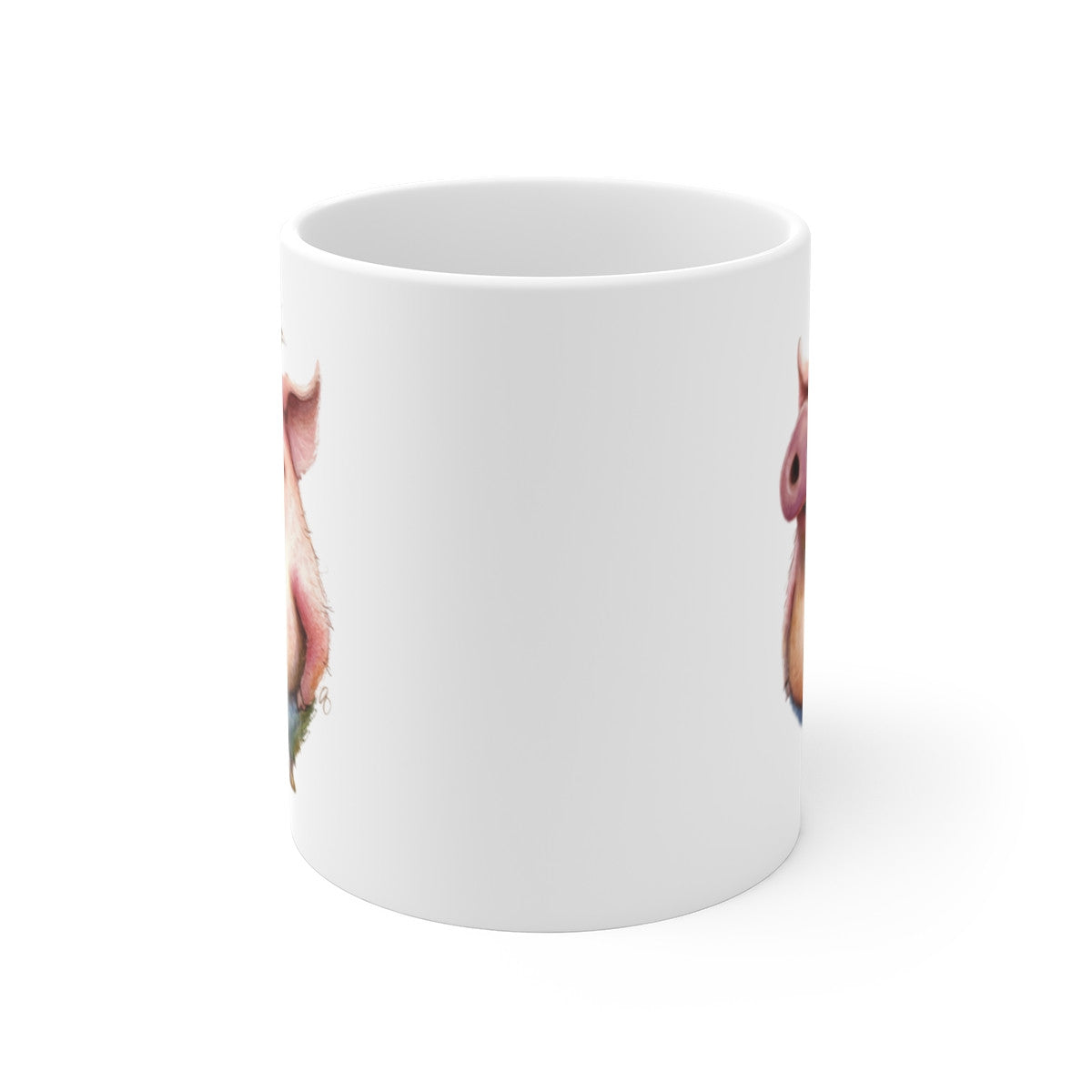 Mug Cochon Rigolo – Tasse Humour avec Cochon Cartoon en Salopette – Cadeau Fun Original