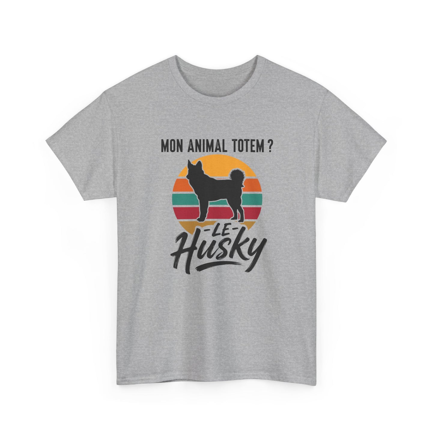 T-Shirt Husky Homme et Femme – Cadeau Amoureux des Chiens – Passion Husky Sibérien – Idée Cadeau Maître Maîtresse Chien
