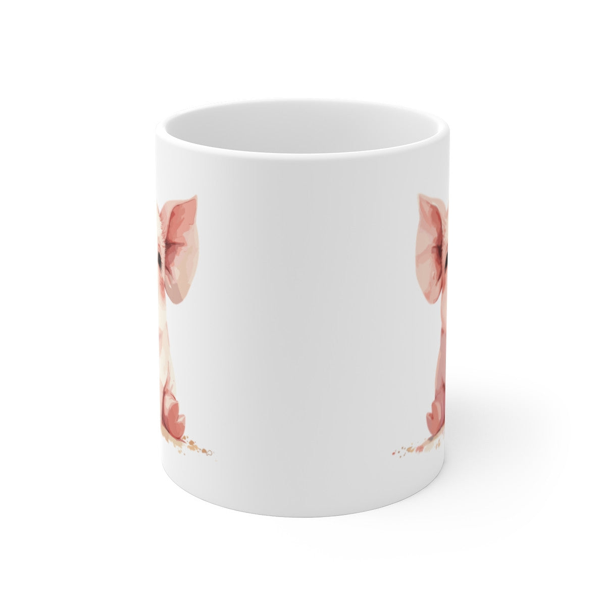 Tasse Cochon Rose Trop Mignon – Mug Bébé Cochon Aquarelle – Cadeau Chaleureux et Tendre