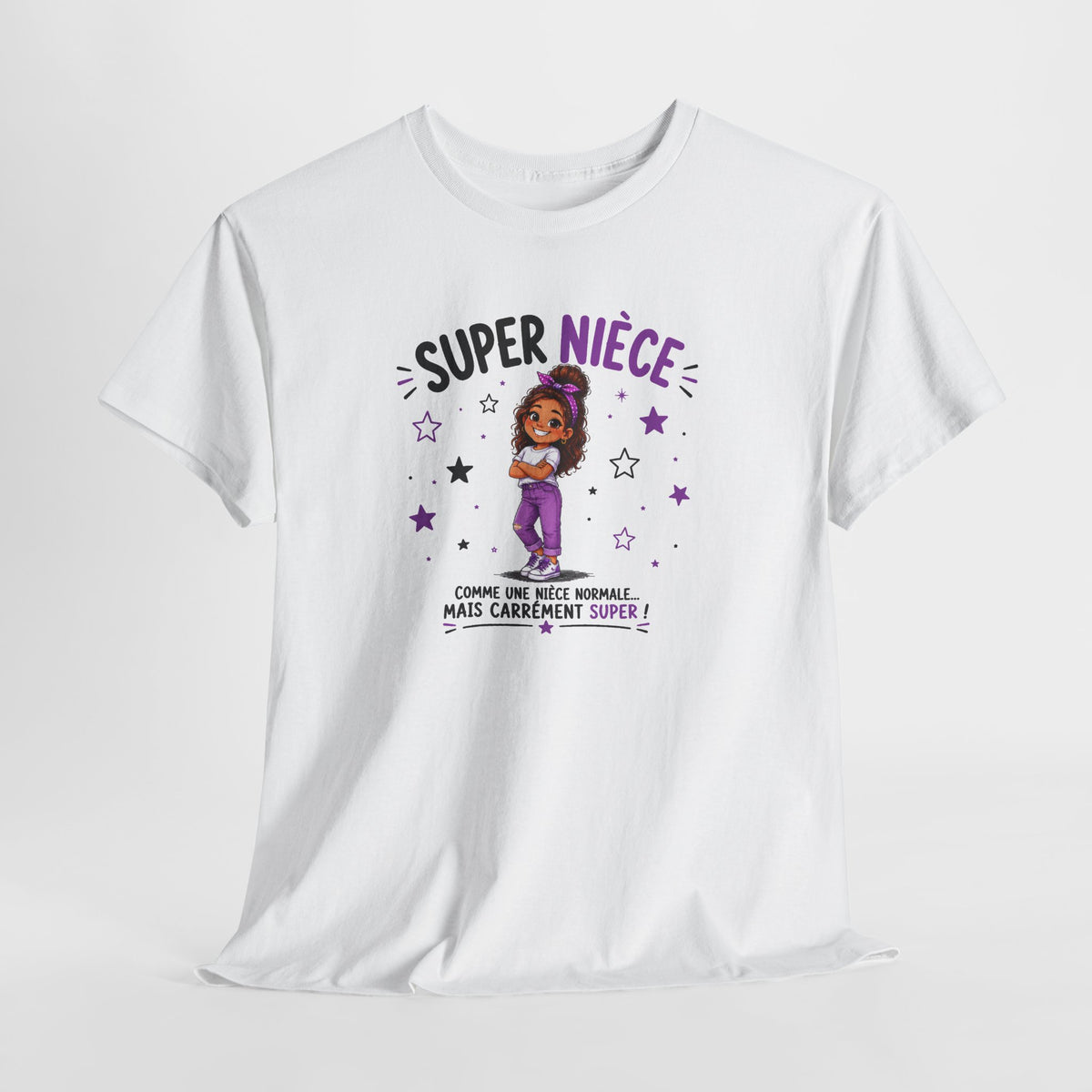 Tee Shirt Super Nièce Femme – Comme une Nièce Normale Mais Carrément Super – T-Shirt Humour Cadeau Nièce Original
