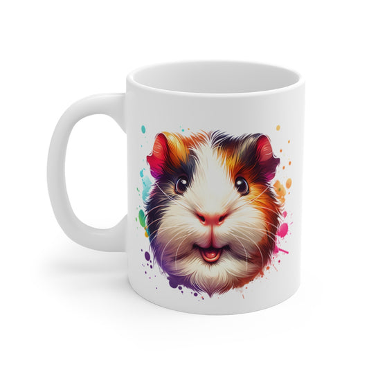 Mug Cochon d’Inde Pop Art – Tasse Colorée et Joyeuse pour les Amoureux des Rongeurs