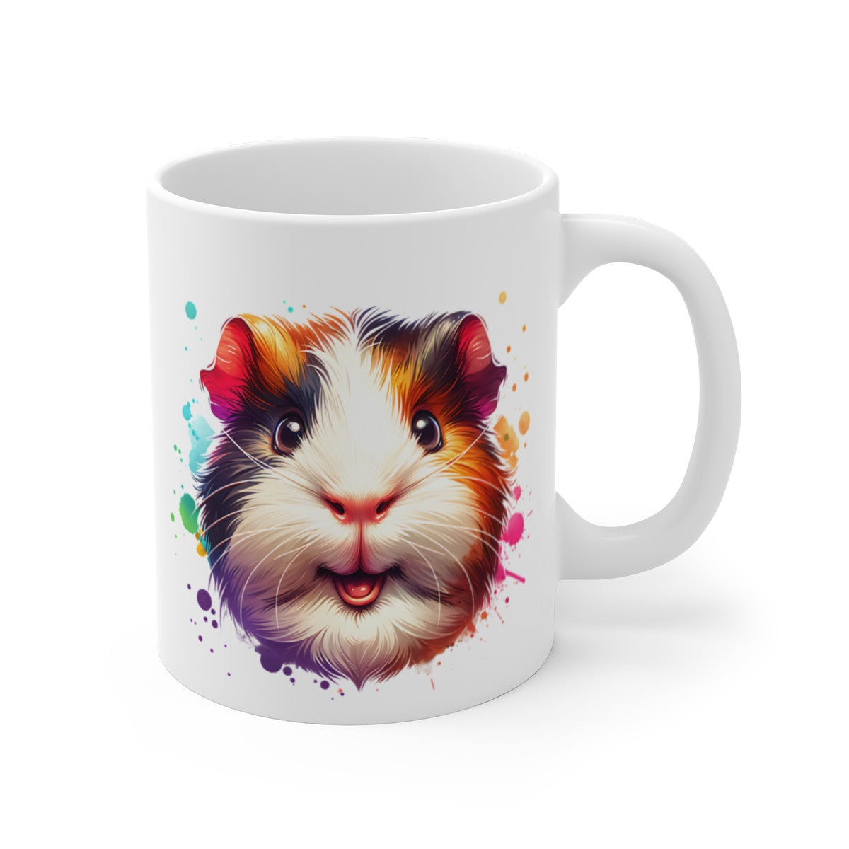 Mug Cochon d’Inde Pop Art – Tasse Colorée et Joyeuse pour les Amoureux des Rongeurs
