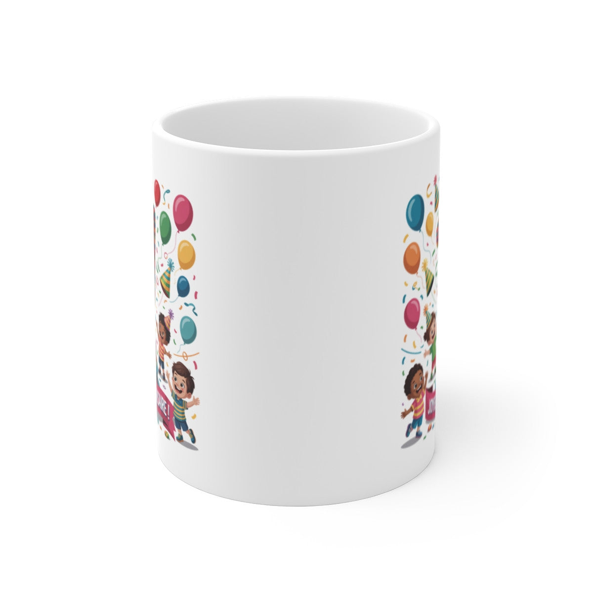 Mug Joyeux Anniversaire 11 Ans – Tasse Enfant avec Gâteau et Ballons – Cadeau Fête Colorée