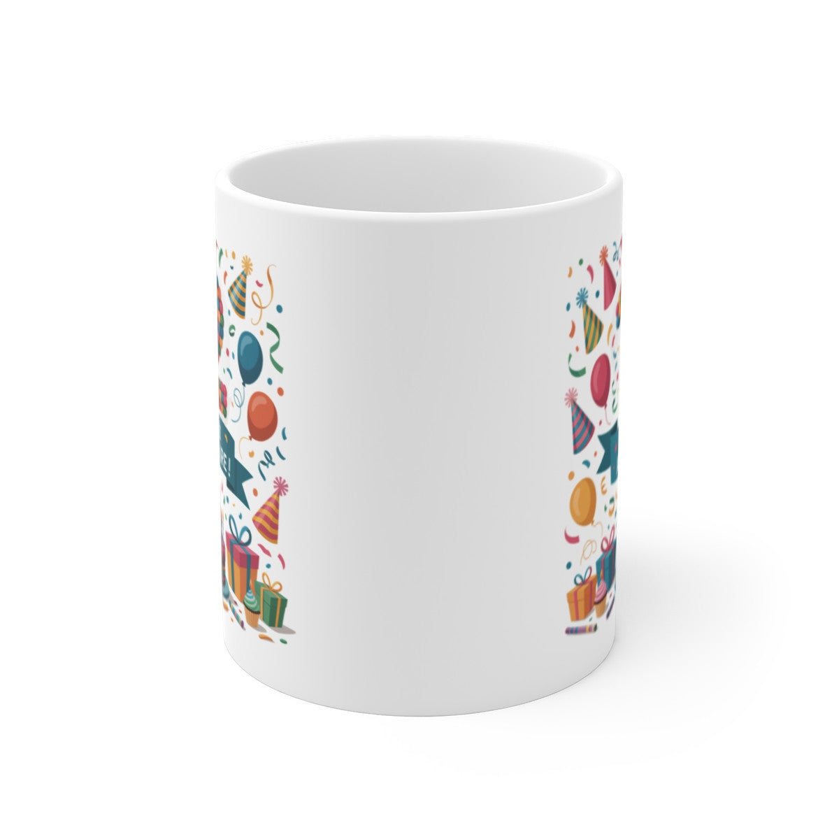 Mug Joyeux Anniversaire 12 Ans – Tasse Festive avec Gâteau et Ballons – Cadeau Coloré pour Enfant