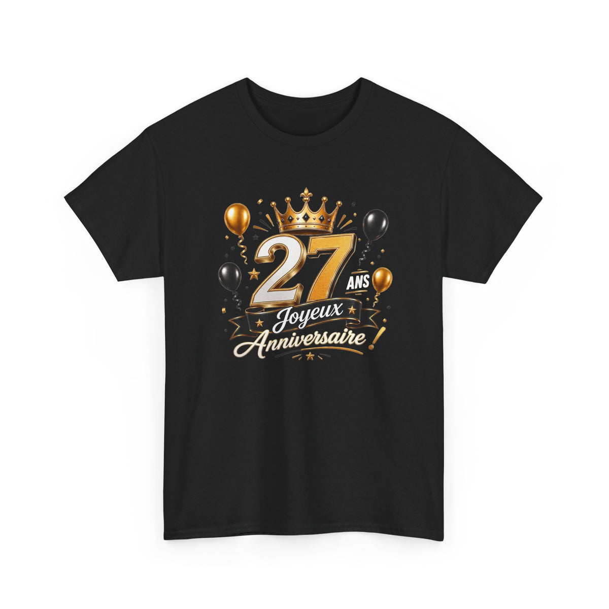 Tee Shirt Anniversaire 27 Ans Homme et Femme Joyeux Anniversaire Cadeau 27 Ans Idée Cadeau Adulte