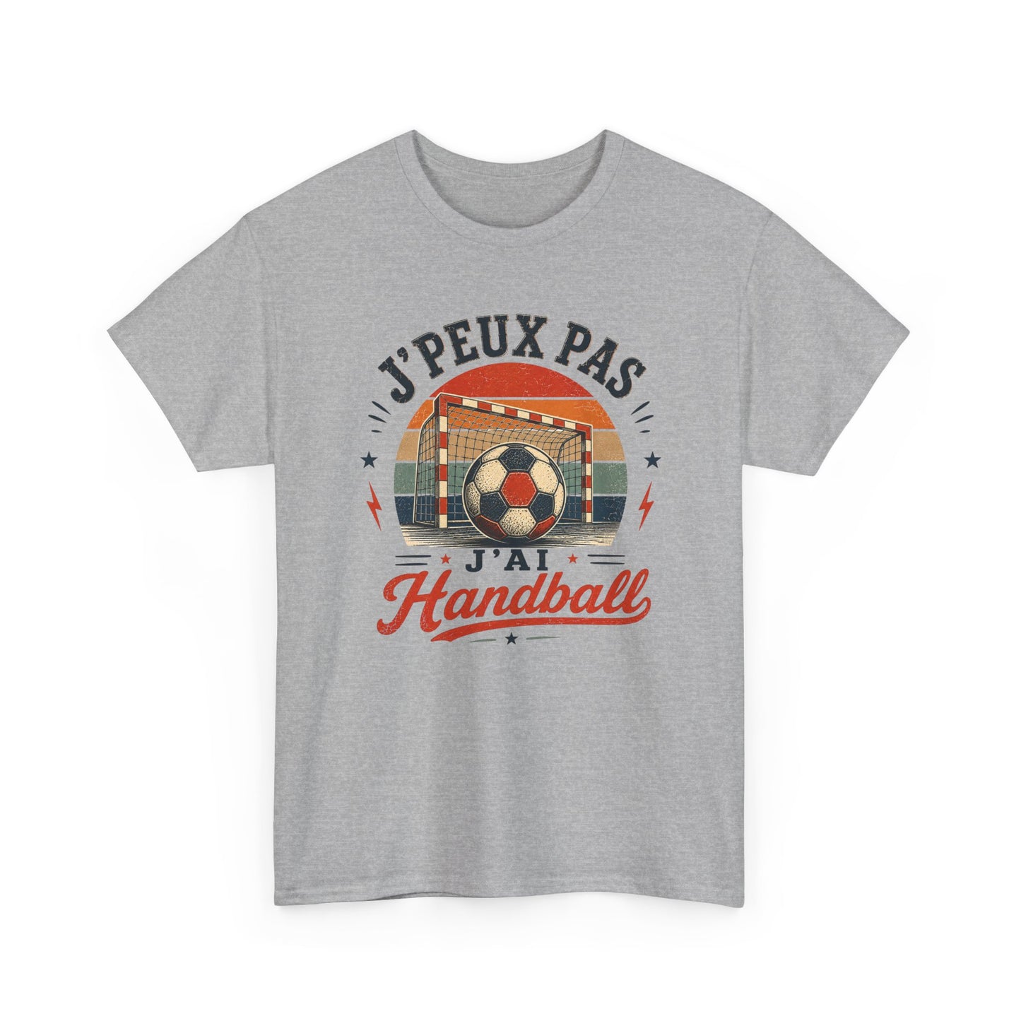 T-Shirt Handball Homme Femme – J’Peux Pas J’Ai Handball – Tee Shirt Ballon Handball Vintage Joueur Joueuse Entraînement Match Cadeau Passion Sport Collectif