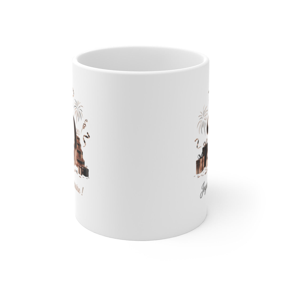 Tasse 20 Ans Joyeux Anniversaire – Mug Rose Gold Glamour – Cadeau Idéal pour Femme ou Homme