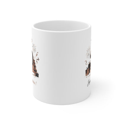 Tasse 20 Ans Joyeux Anniversaire – Mug Rose Gold Glamour – Cadeau Idéal pour Femme ou Homme