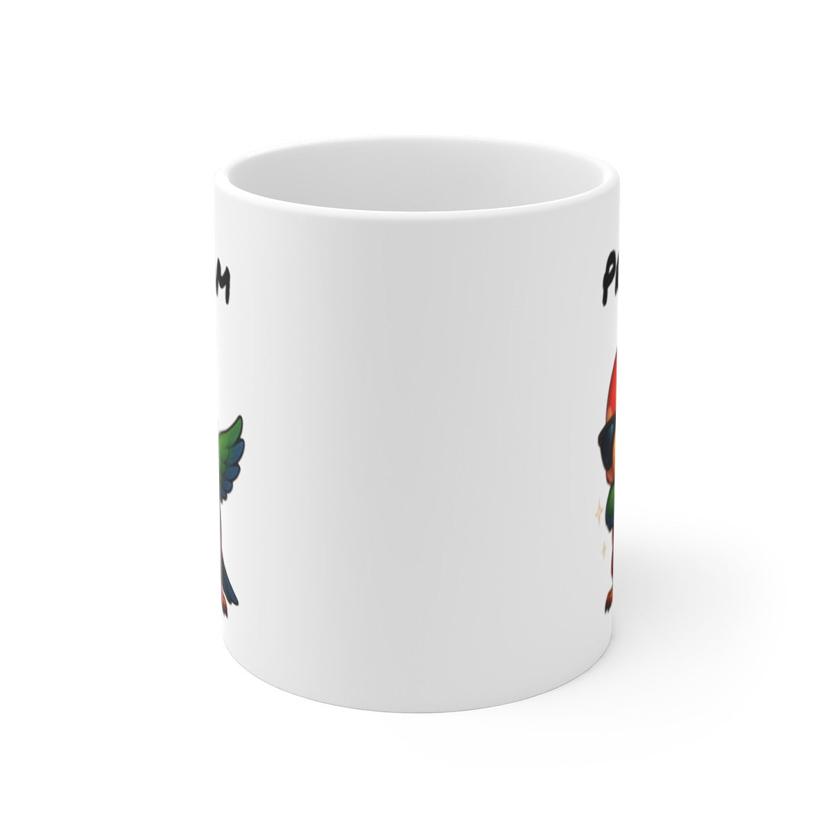 Tasse Personnalisée Perroquet Dab Tropical – Mug Prénom Animal Coloré Humour Cadeau Original 325ml