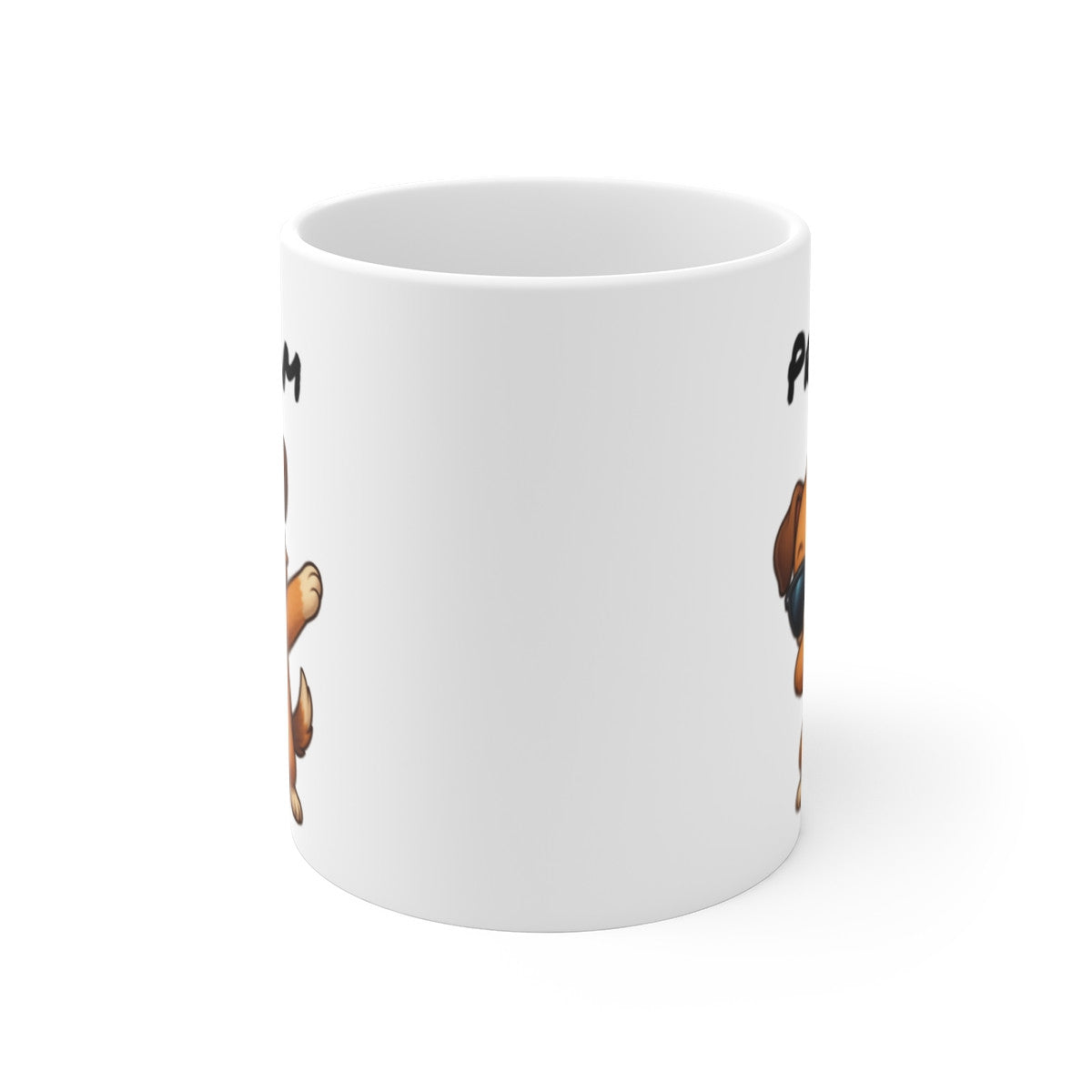 Tasse Personnalisée Chien Dab – Mug Prénom Humour Chiot Mignon Lunettes Cadeau Animal Original 325ml