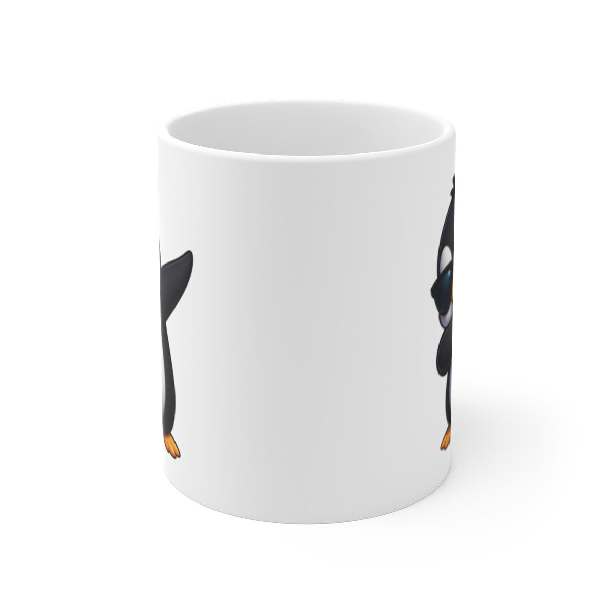 Mug Pingouin qui Dab – Illustration Mignonne et Hivernale – Cadeau Animal Cool et Drôle