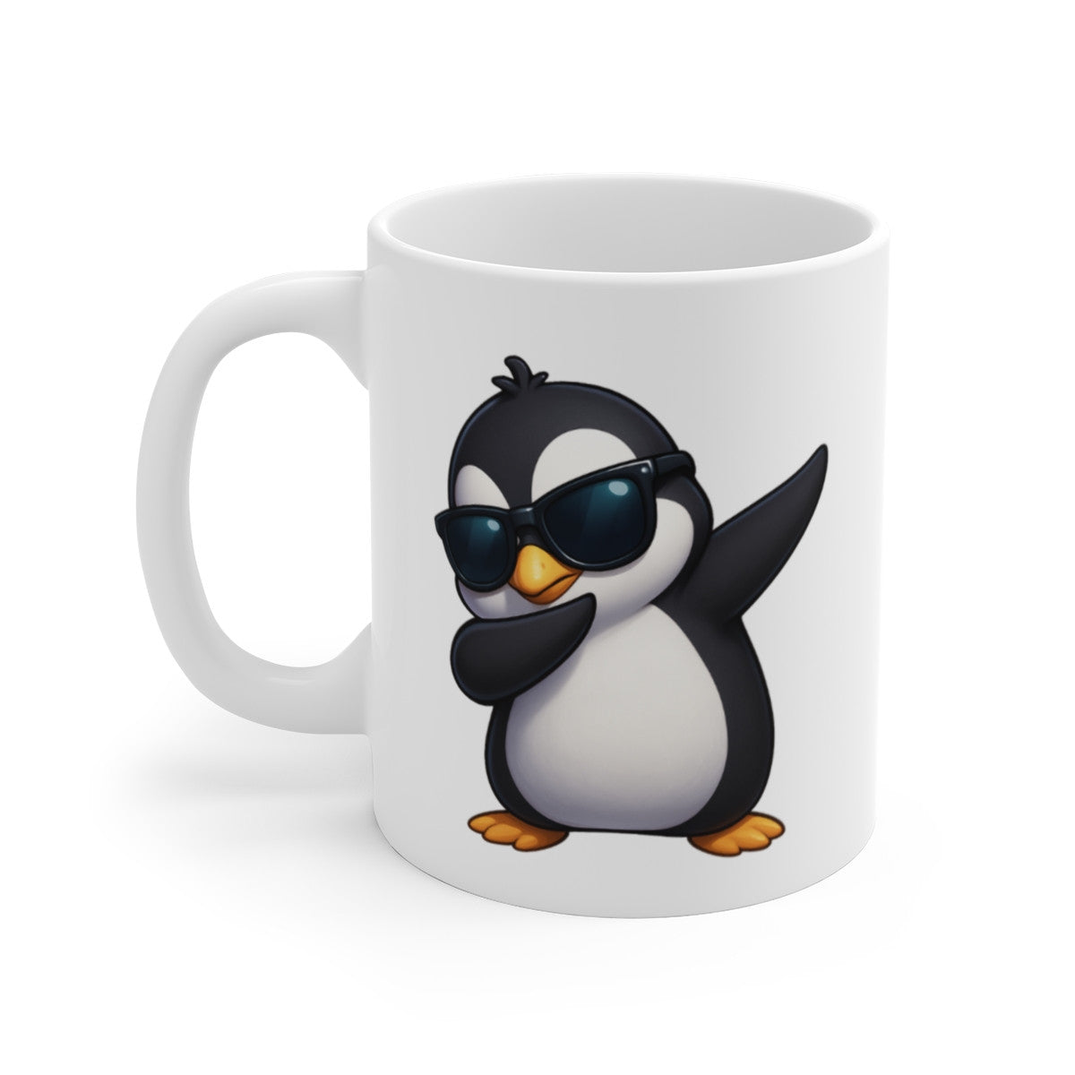 Mug Pingouin qui Dab – Illustration Mignonne et Hivernale – Cadeau Animal Cool et Drôle