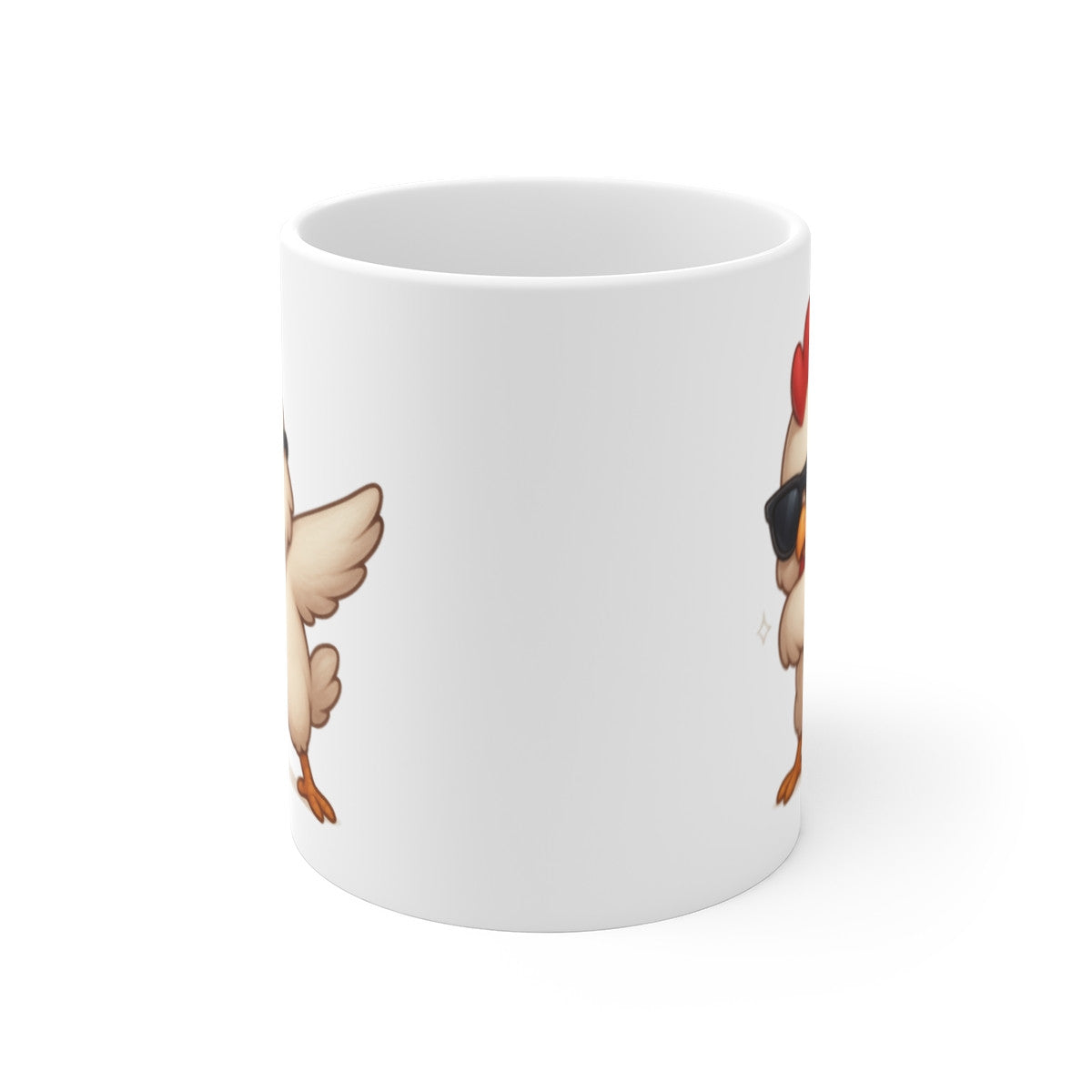 Mug Poule qui Dab – Illustration Fun et Mignonne – Cadeau Humour Ferme et Original