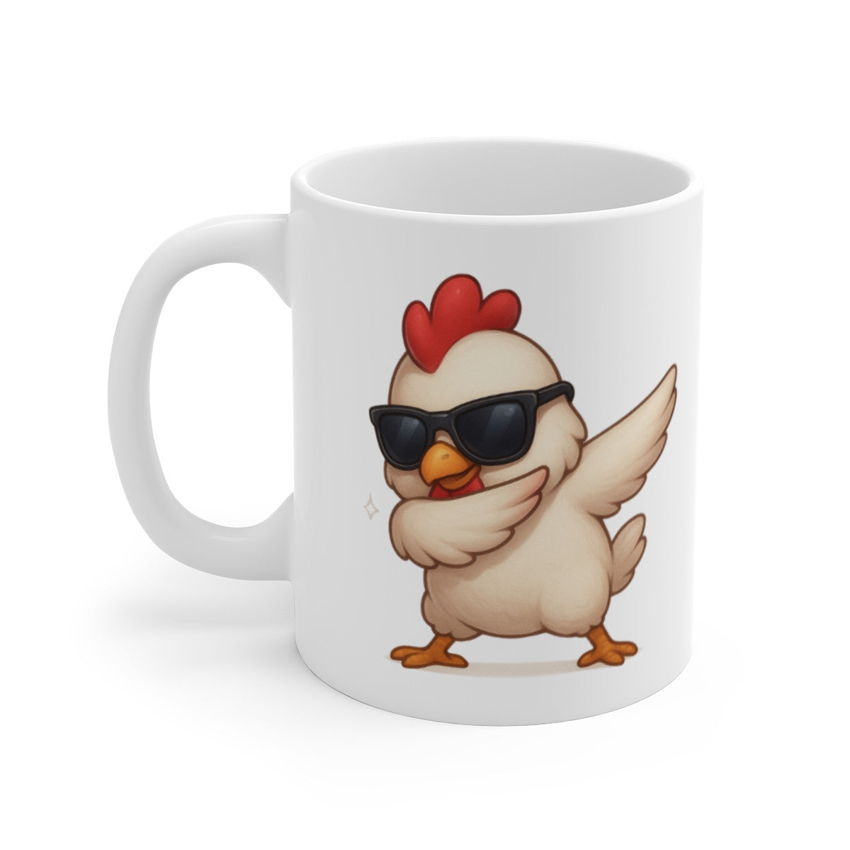 Mug Poule qui Dab – Illustration Fun et Mignonne – Cadeau Humour Ferme et Original