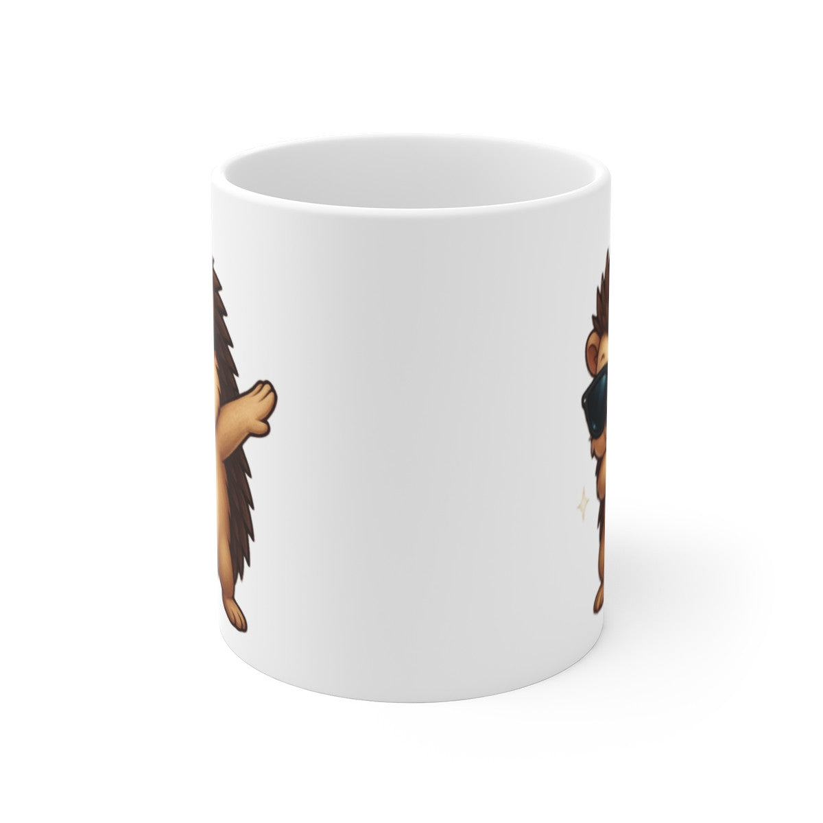 Tasse Hérisson qui Dab – Mug Humour Animal Mignon Lunettes Cadeau Rigolo Original 325ml
